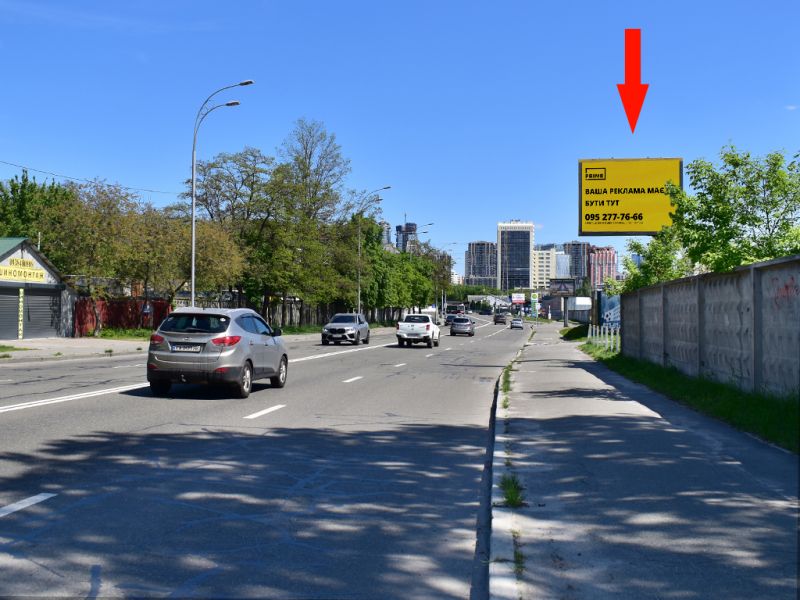 Білборд/Щит, Київ, Брожка вул. (колиш. Кіровоградська вул.), навпроти АЗС "Glusco", в сторону Грінченка вул.