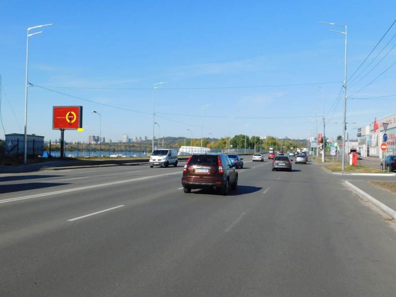 Скролл/Ситиборд, Киев, Дніпровська набережна 17, біля ТЦ "River Mall", в напрямку до мосту Патона