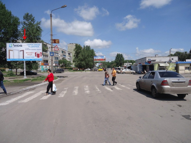 Білборд/Щит, Павлоград, пр.Гагаріна, біля "АТБ", до центру/пр.Гагарина, возле "АТБ-маркет", в центр