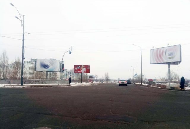 Білборд/Щит, Київ, Бальзака О. вул. - Драйзера Т. вул.  100м. від  Сильпо до  Скаймоллу
