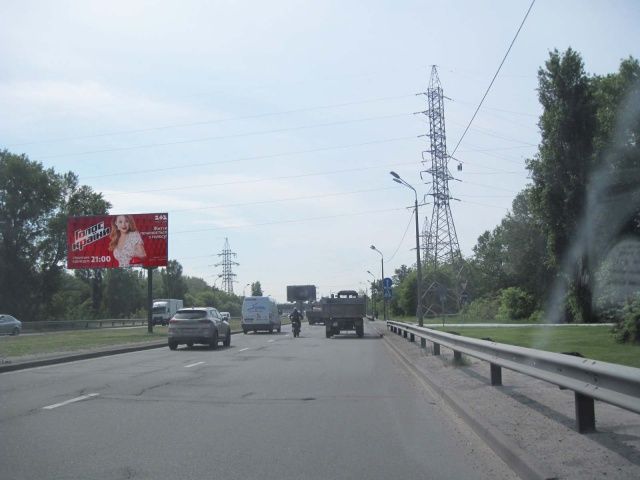 Билборд/Щит, Киев, Богатирська вул., АЗС КЛО (розподільча смуга, на Петрівку)