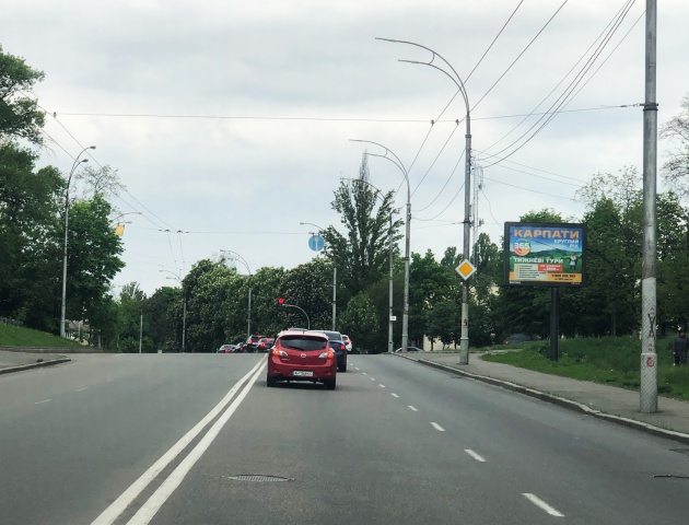 Скролл/Ситиборд, Киев, Солом'янська вул., 41,вул. Протасів Яр (перехрестя, АЗС WOG), в напрямку Солом'янської площі