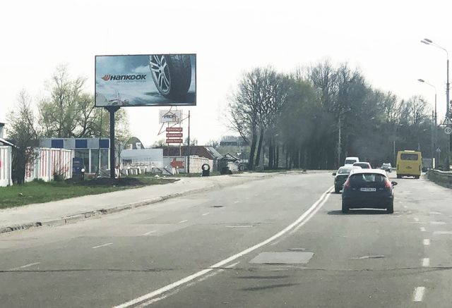 Білборд/Щит, Київ, Повітряних сил. Просп,94 (Повітрофлотський) 250 м від Міжнародного аеропорту "Київ" ім. Сікорського, в напрямку Кільцева дорога