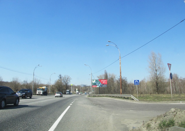 Білборд/Щит, Київ, Заболотного Академіка вул. 31Е, виїзд з АЗС Wog,  в напрямку Глушкова Академіка просп.