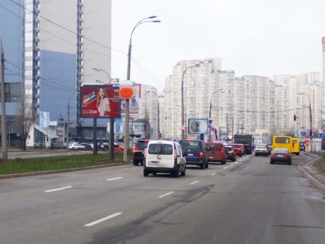 Скролл/Ситиборд, Киев, Дніпровська набережна вул.,16б (напроти АЗС WOG, ТРЦ "Аркадія", до Княжого затону вул.)