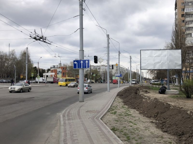 Билборд/Щит, Белая Церковь, Вул. Леваневського, навпроти м-ну "Новус" напрямок з центру