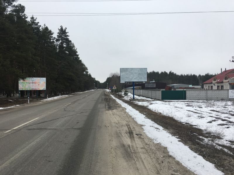 Билборд/Щит, Трассы, Новоселки, траса Київ-Десна, 270 м до повороту на с.Новосілки, праворуч, в напрямку з м.Вишгород в с.Новосілки