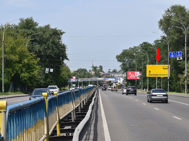 Білборд/Щит, Київ, Визволителів пр., 9, в сторону бул. Перова