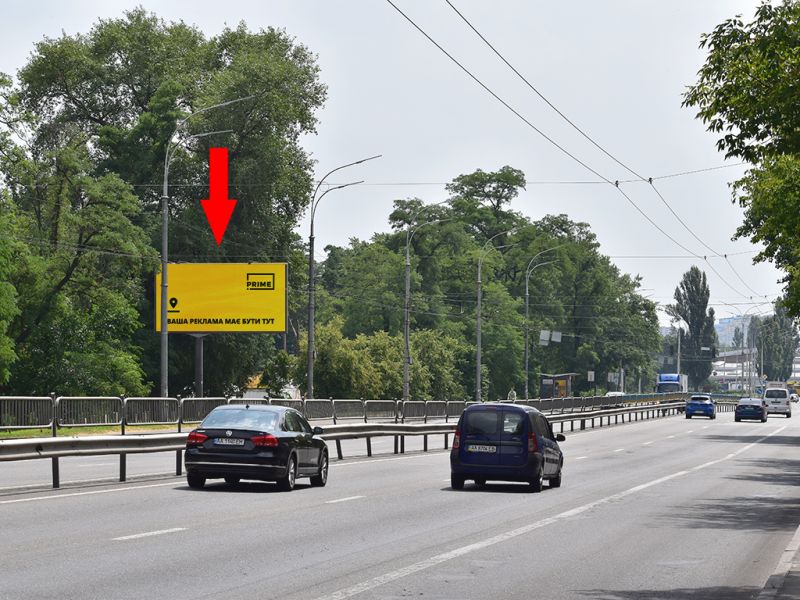 Білборд/Щит, Київ, Визволителів пр., 9, в бік пр. Броварського