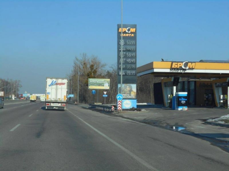 Билборд/Щит, Трассы, с. Віта-Поштова, траса М-05 Київ-Одеса, км 21+400 ліво, АЗС ШЕЛЛ, АЗС БРСМ, навпроти СІЛЬПО, АЗС АМІК