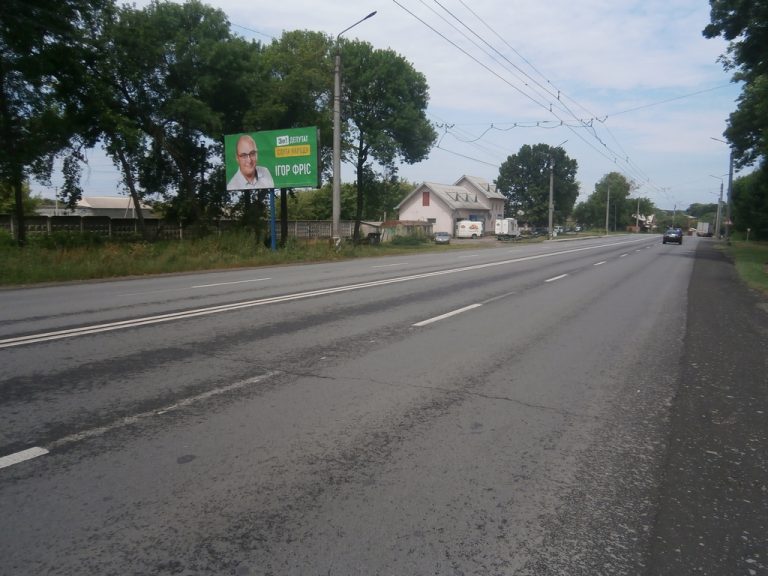 Билборд/Щит, Трассы, Галицька навпроти (цементно-шиферний завод) №1