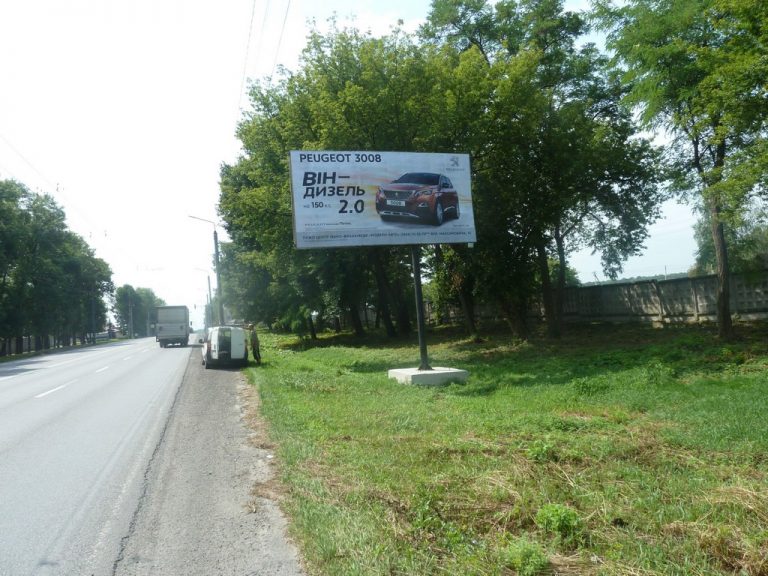 Билборд/Щит, Трассы, Галицька навпроти (цементно-шиферний завод) №2