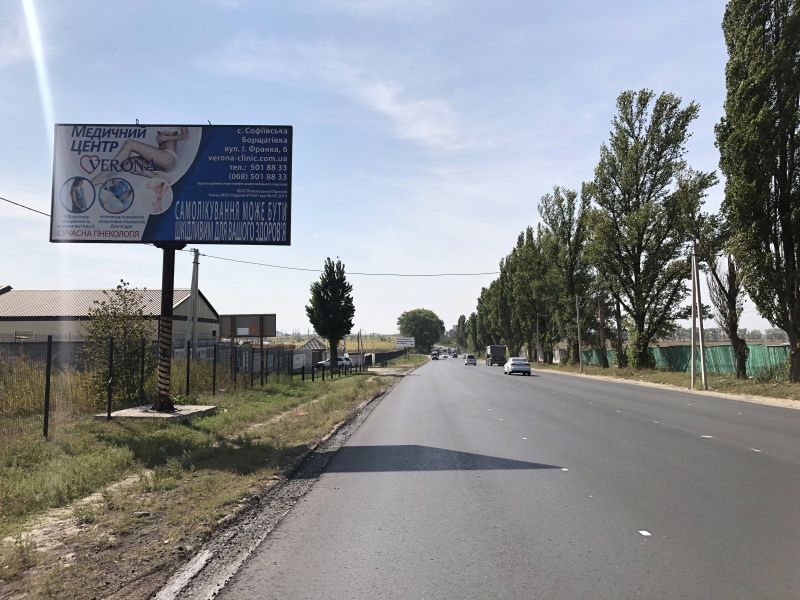 Білборд/Щит, Траси, Ул. Киевская , перед АЗС "AMIC ENERGY"