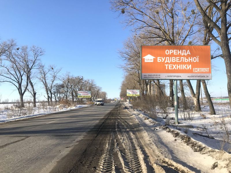 Билборд/Щит, Трассы, А-д P04 , перед ЖК "Перший парковый квартал"