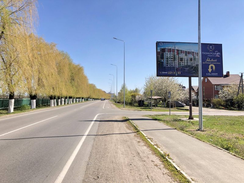 Билборд/Щит, Трассы, Дорога Чабаны-Новоселки , перед ЖК Садочок