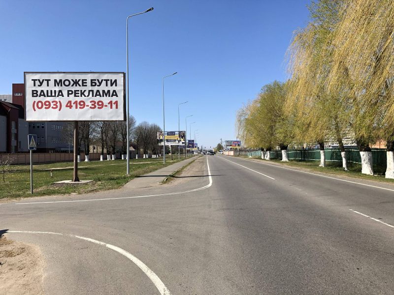 Білборд/Щит, Траси, Дорога Чабаны-Новоселки , перед ЖК Садочок