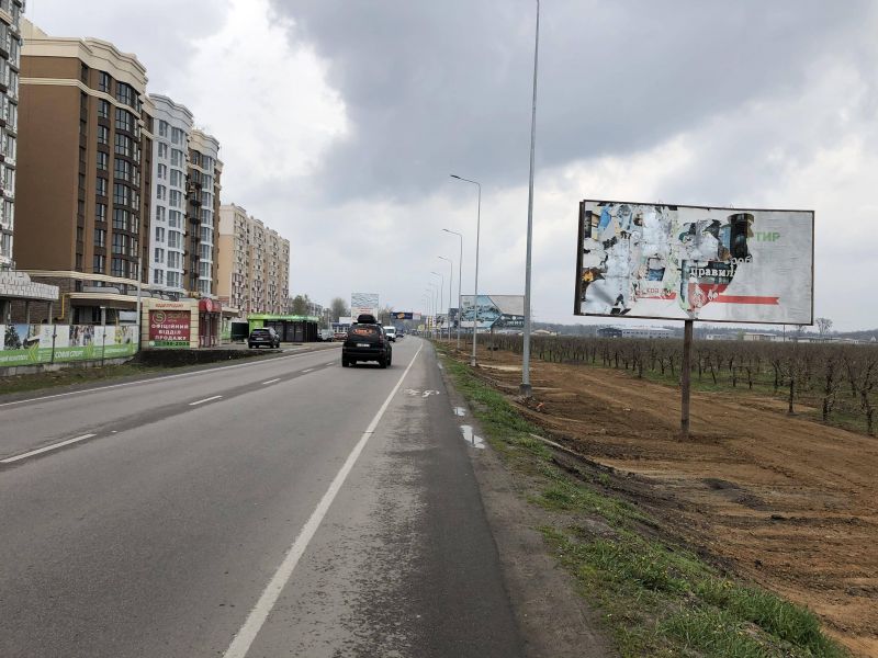 Білборд/Щит, Траси, Дорога Чабаны-Новоселки , напротив ЖК София Нова