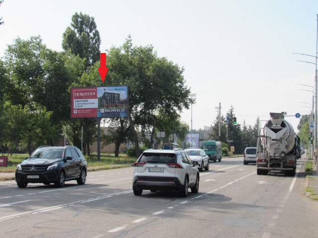 Билборд/Щит, Киев, Столичне шосе (ресторан "Fabius"), в напрямку Конча-Заспа