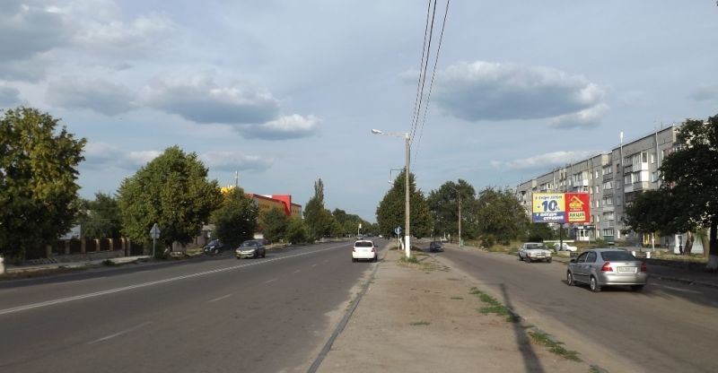 Білборд/Щит, Коростишів, ул. Киевская, 109, напротив Фуршета, Комфи, универмаг, в напр. рынка, автовокзала