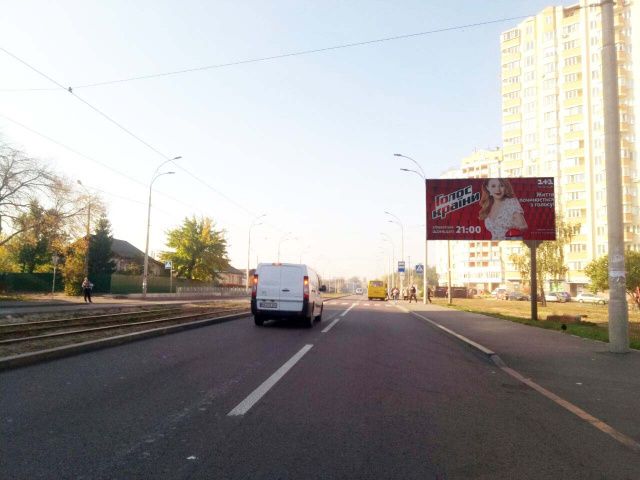 Білборд/Щит, Київ, Алма-Атинська вул., 43/57 до Дарницької  пл.