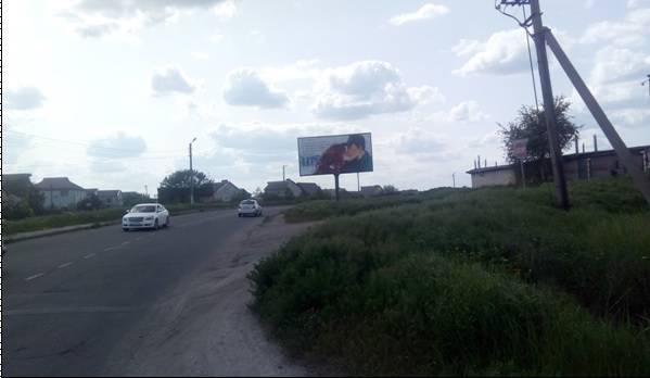 Билборд/Щит, Павлоград, ул. Западная, 9, автокооператив "Чайка", из центра на Химзавод