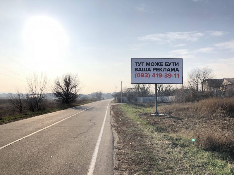 Білборд/Щит, Траси, А/д Т1038 , заезд в село