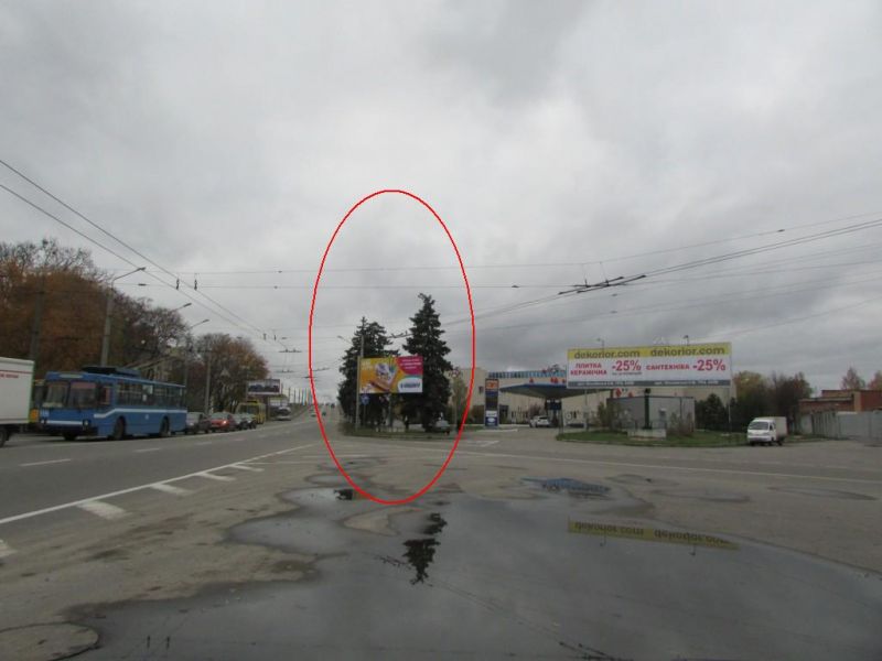 Билборд/Щит, Полтава, М.Бірюзова вул.,1