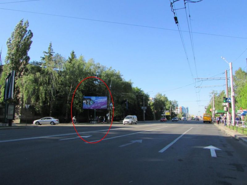 Билборд/Щит, Полтава, Європейська вул. (Фрунзе) - Матросова вул. (перехр.)
