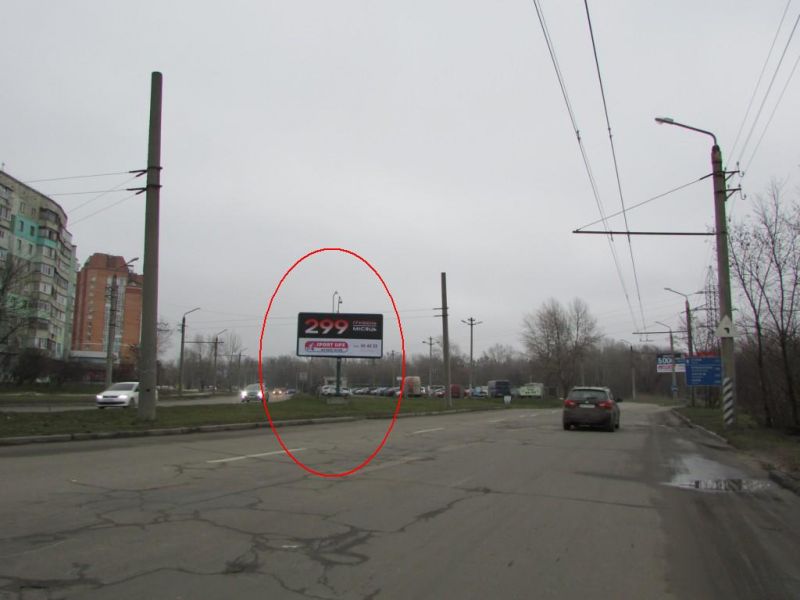Билборд/Щит, Полтава, Миру просп. (автостоянка)(в центр)