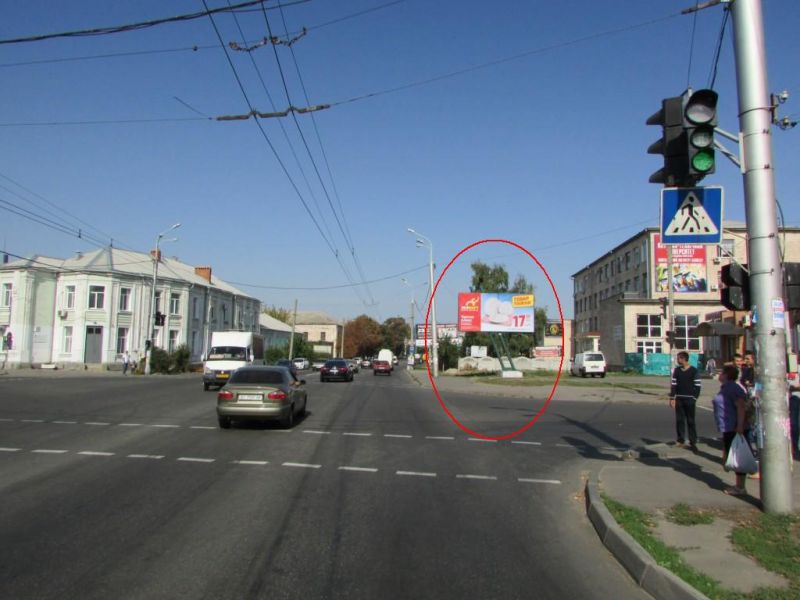 Билборд/Щит, Полтава, Сінна вул. та Шевченка вул. (на перехр.)