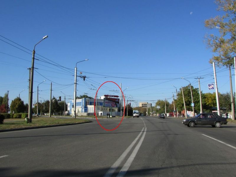 Билборд/Щит, Полтава, М. Бірюзова вул.та  Ковпака вул. (з центру)на перехр.