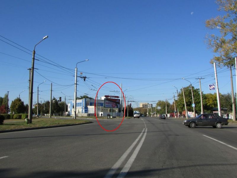 Білборд/Щит, Полтава, М. Бірюзова вул.та  Ковпака вул. (з центру)на перехр.