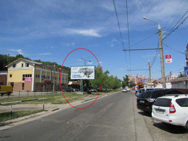 Білборд/Щит, Полтава, Чураївни вул.(мікрорайон "Левада")(з центру)