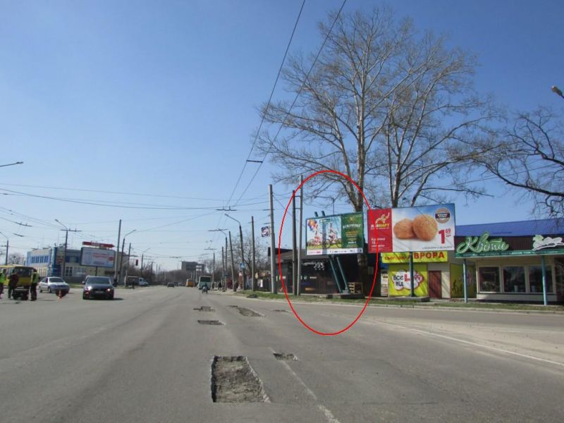 Білборд/Щит, Полтава, М.Бірюзова вул. - Ковпака вул. (на перехр.)