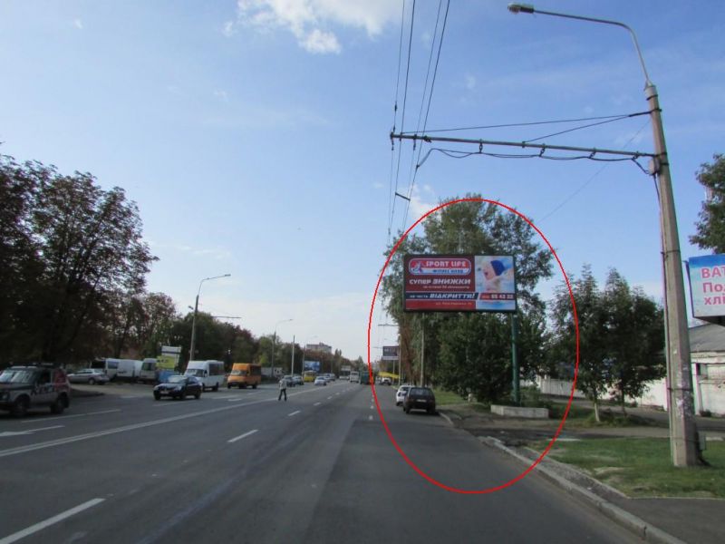 Білборд/Щит, Полтава, Європейська вул. (Фрунзе) та Героїв АТО вул. (Красіна) на перехр.