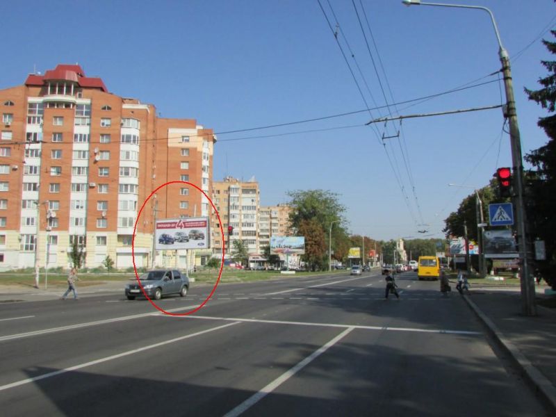 Билборд/Щит, Полтава, Європейська вул. (Фрунзе) - Героїв АТО вул. (Красіна)