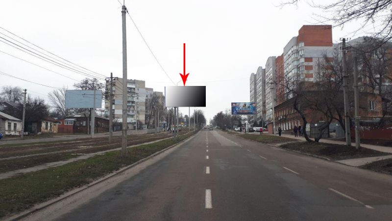 Билборд/Щит, Днепр, s071A,вул. Робоча, в районі буд. №14, напрямок з центру