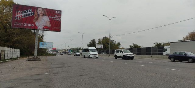 Билборд/Щит, Киев, Траса Київ-Одеса, пгт Чабани, 250 м. до АЗС "ОККО" (в'їзд в Київ)