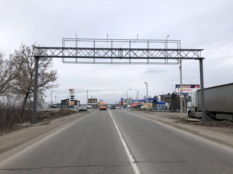 Арка/Реклама на мостах, Белогородка, Вїзд та виїзд Білогородка