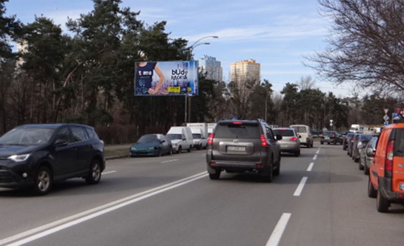Білборд/Щит, Київ, вул.Жмаченка/парк Перемоги (В) на вул.Братиславська, ринок "Юність"