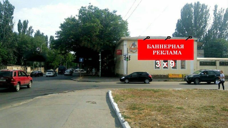 Реклама на фасадах/Брандмауер, Одеса, КП ул.Атамана Головатого