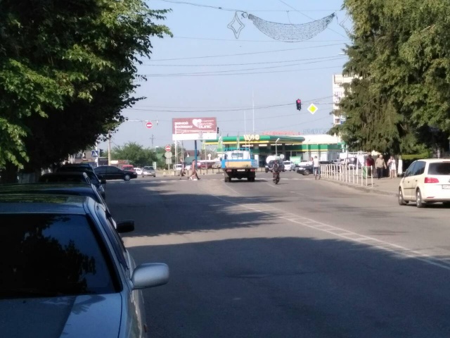 Билборд/Щит, Звягель, вул. Шевченко-вул.Левченка, автовокзали, АЗС "ОККО", з центру