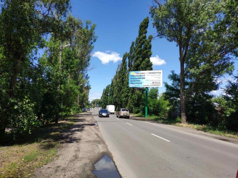 Билборд/Щит, Кременчуг, ул. Доктора Богаевского, район гаражного кооператива, из центра