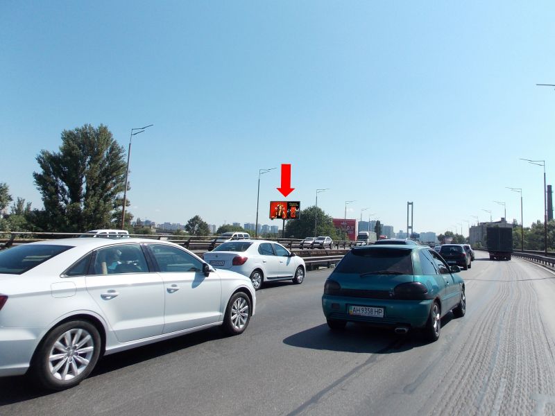 Білборд/Щит, Київ, Південний міст, в бік пр. Бажана