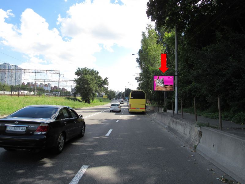 Білборд/Щит, Київ, Грінченка вул., в сторону вул. Саперно-Слобідська