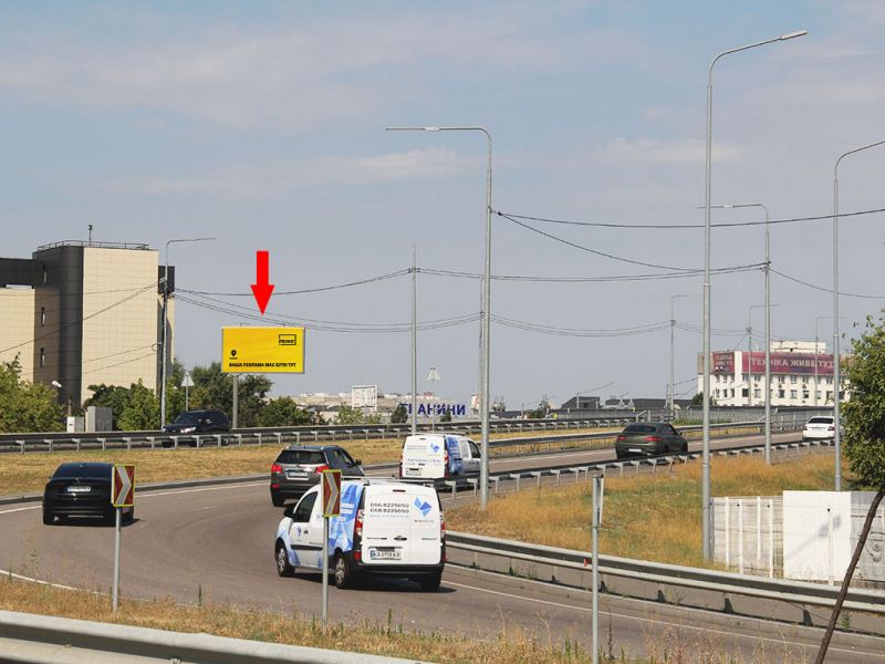 Білборд/Щит, Київ, Бандери пр., 16Б - вул. Богатирська, міст, заїзд з пр. Бандери в бік Оболоні