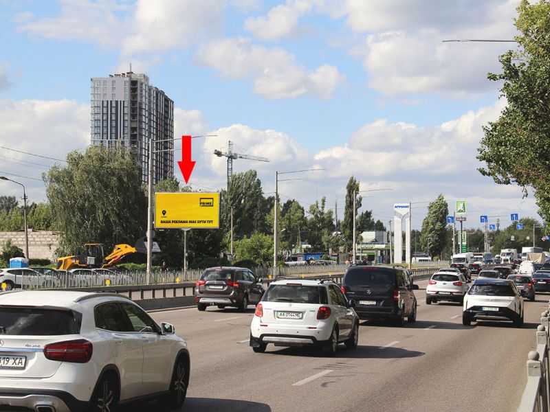 Білборд/Щит, Київ, Паладіна пр-т. 32, навпроти, в сторону вул. Булаховського, ТРЦ "Лавина молл"