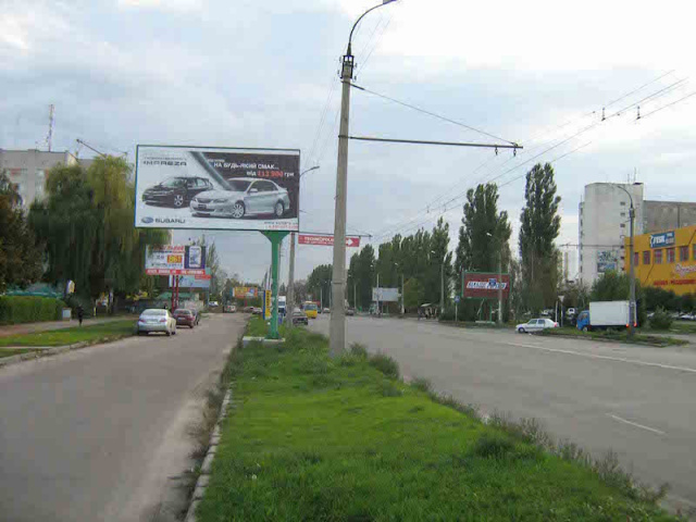 Билборд/Щит, Черкассы, ул.Сумгаитская, напротив супермаркета "Фуршет"