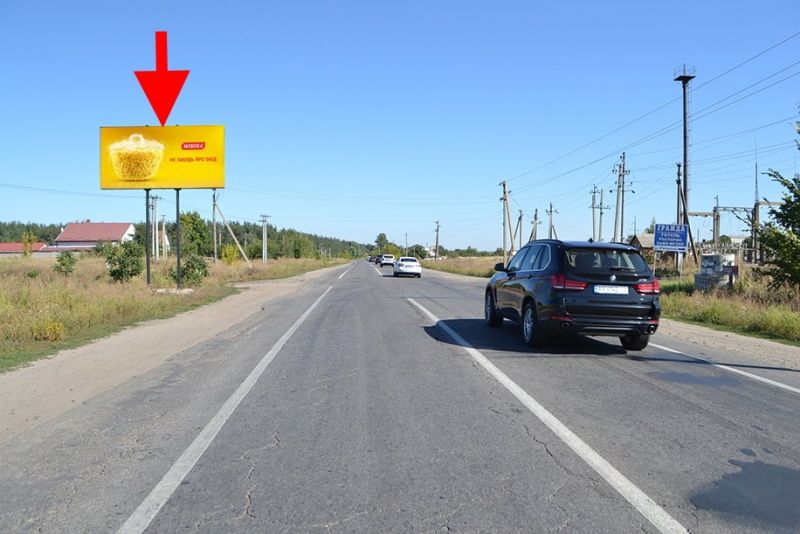 Билборд/Щит, Трассы, сел. Черкаські Тишки - біля повороту на ресторан "Гражда" - у бік сел. Липці
