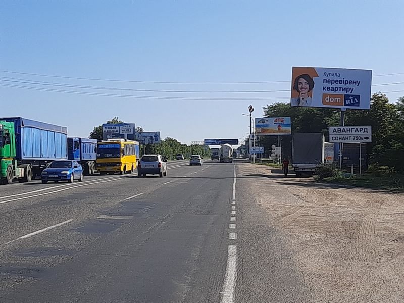 Білборд/Щит, Траси, Объездная дорога, 2 столба 23+400 А (в сторону Авангарда с 2 столбов)